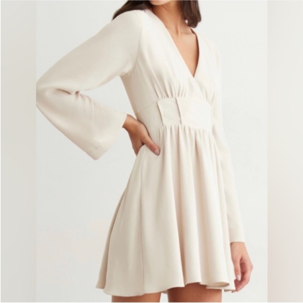 Dynamite Flare Long Sleeve Dress - Size Small